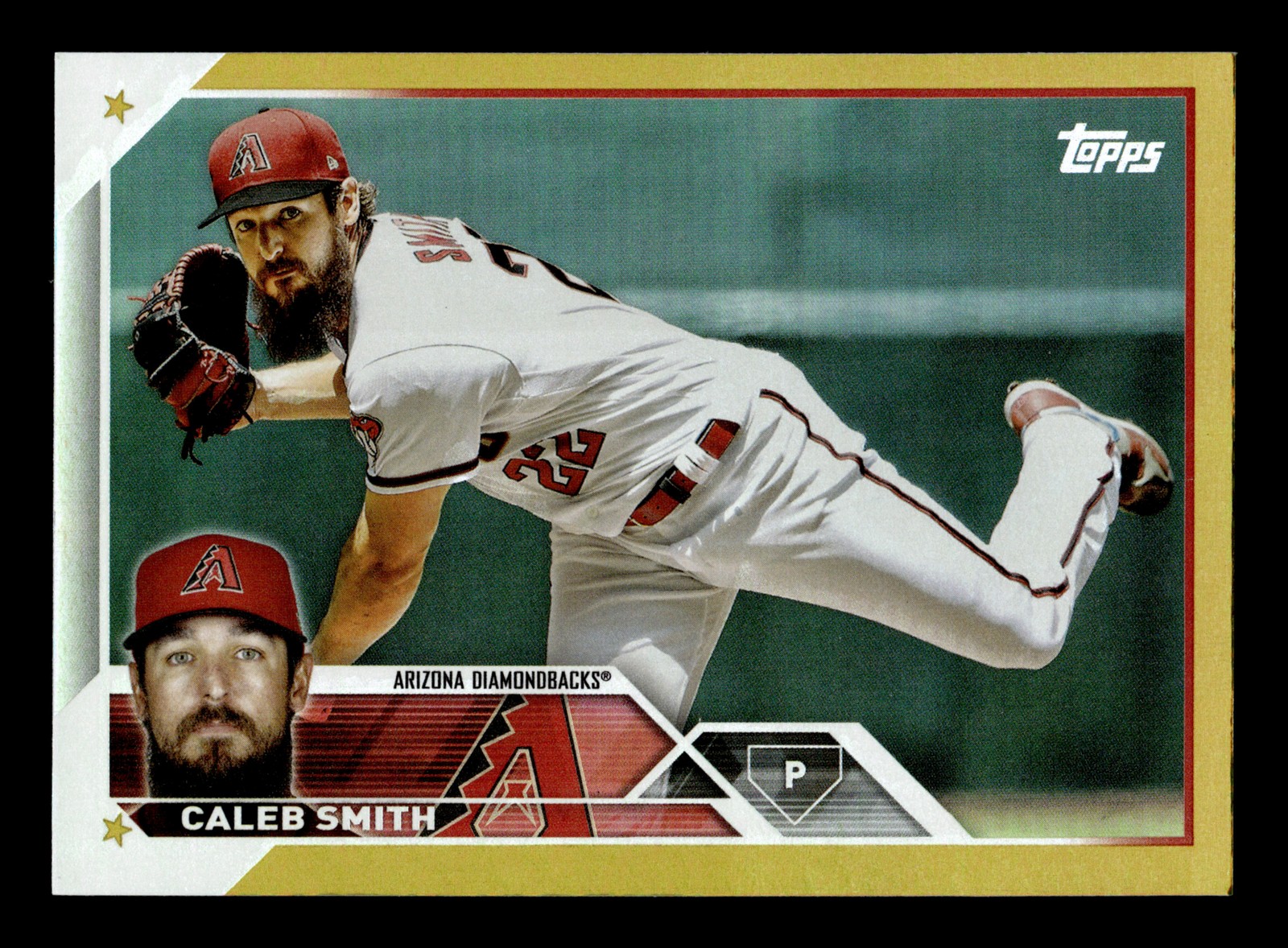 2023 Topps Series 1 Gold Foil Caleb Smith #191 Diamondbacks