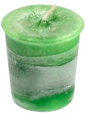 Crystal Journey Heart Chakra Votive Candle Herbal Meditation Reiki Palm Oil