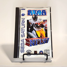 NFL '97 Sega Saturn CIB Complete Long Box Manual Tested NTSC-U/C