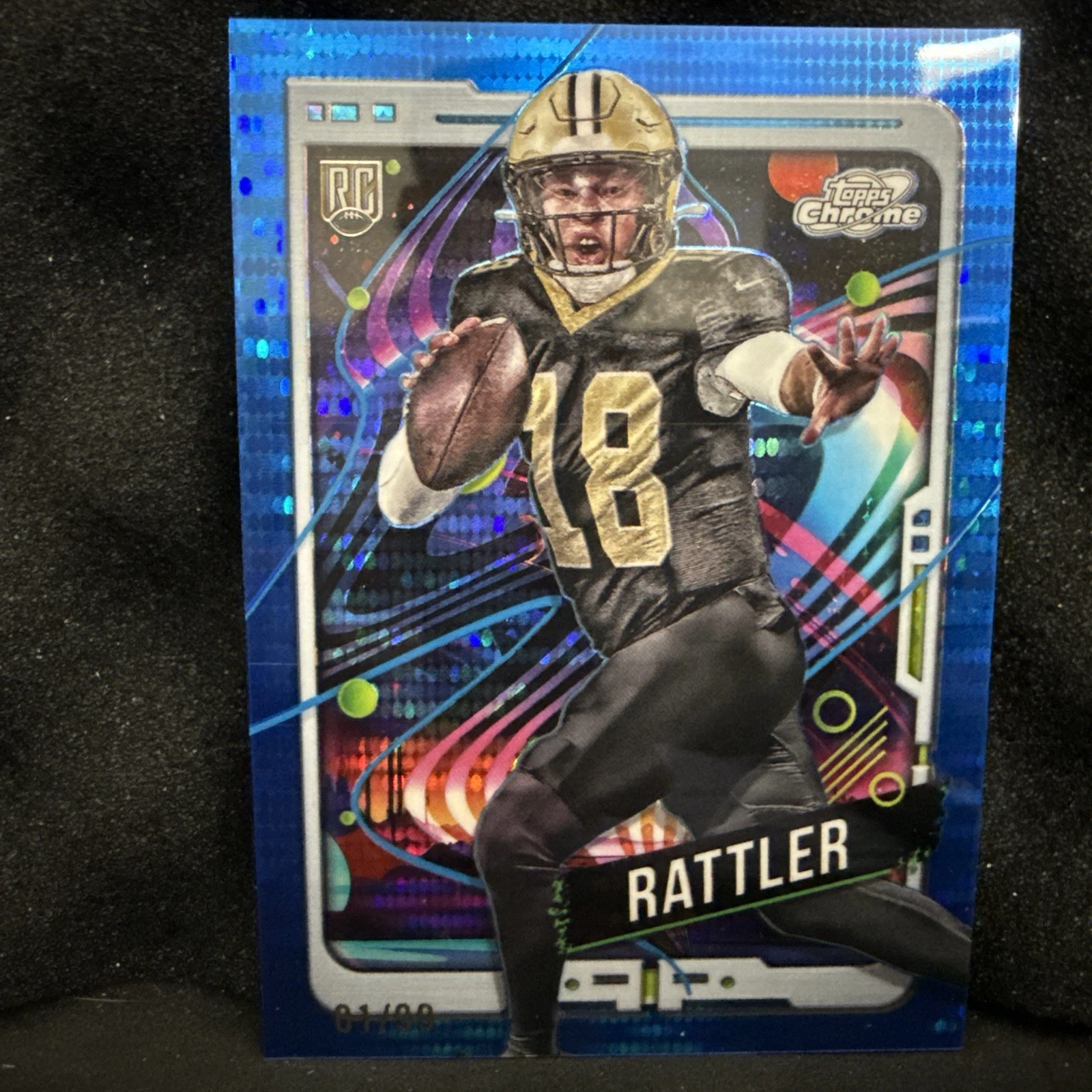 Spencer Rattler Topps Cosmic Chrome #164 Blue Moon