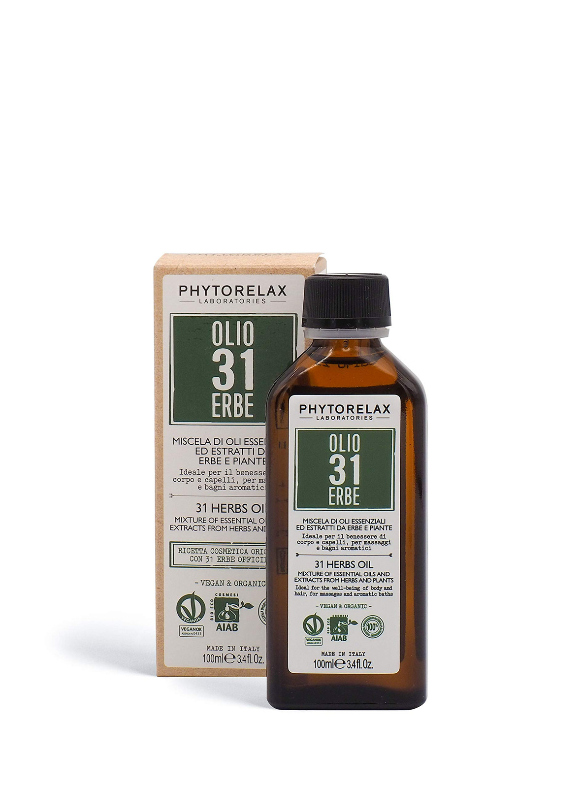 PhytorelaxLaboratories Olio 31 Erbe Vegan & Organic - Miscela Di Oli (S3L)