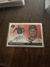 2025 Topps Chrome Platinum Carlos Rodriguez Rookie Card Autograph (RC). rookie card picture