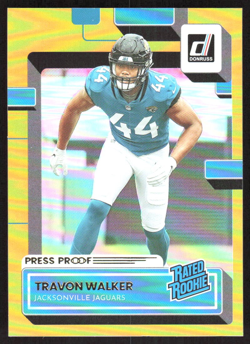 1329J 2022 Donruss #325 Travon Walker Premium Press Proof