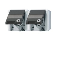 Jung Schuko-Steckdose 2-Fach 8220 Nawsl Steckdosen 8220NAWSL Schuko-Steckdose