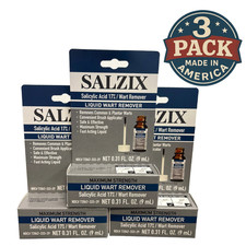 3 pack - SALZIX LIQUID WART REMOVER SALICYLIC ACID 17 .31 OZ MAXIMUM STRENGTH