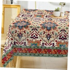 Tablecloth 60x84 Inches Rectangle, Bohemia Style 60" x 84" Rectangular Boho