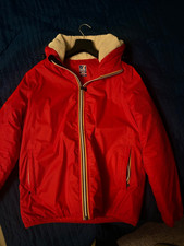 giacca K-Way invernale rossa uomo taglia S