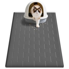 Pieviev Silicone Cat Litter Trapping Mat, 34"x22" Large, Easy Clean