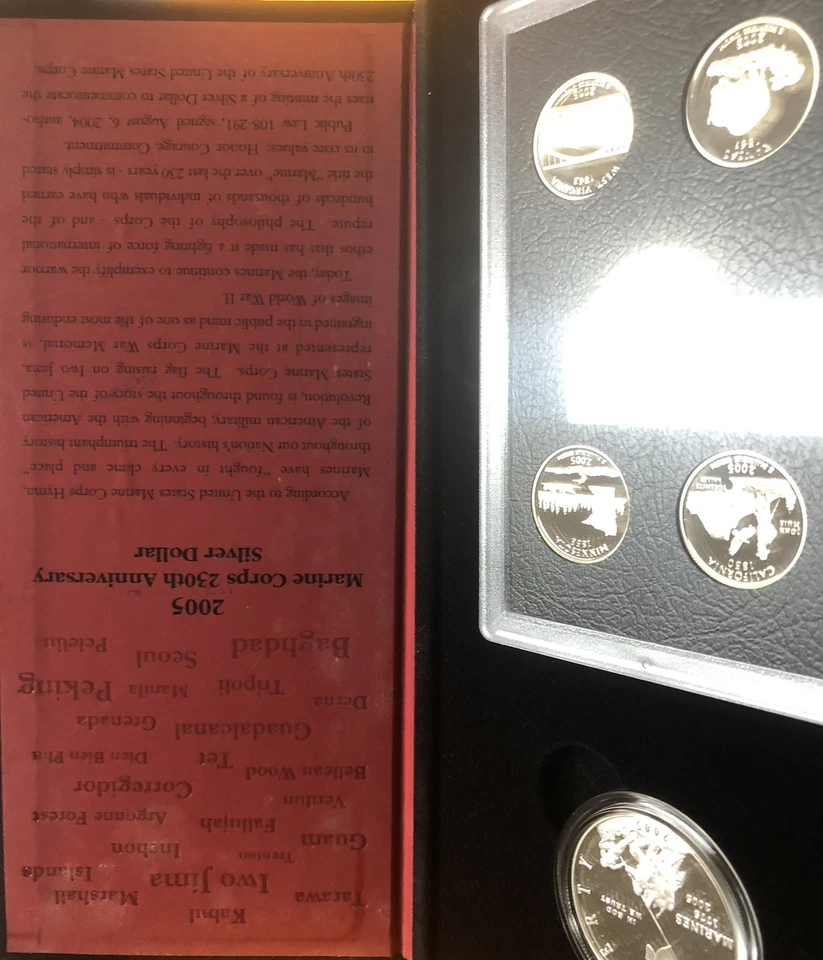 Juego de prueba de plata American Legacy Collection 2005 como nuevo en Estados Unidos auténtico comprado directamente Foto 4 de 4