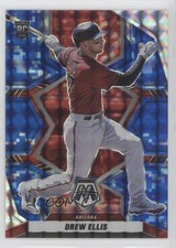 2022 Panini Mosaic Rookies Blue Camo Mosaic Prizm Drew Ellis #204 fm0