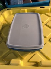 VINTAGE Tuppercraft Tupperware Blue Stow N Go 3pc Container Craft Storage 767