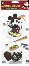 EK SUCCESS Disney Vintage Mickey Embellishments Jolee's Boutique Baseball 