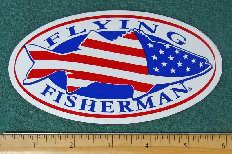 Flying Fisherman Sunglasses Fish Fishing Boating Sticker Decal Florida FL Optics