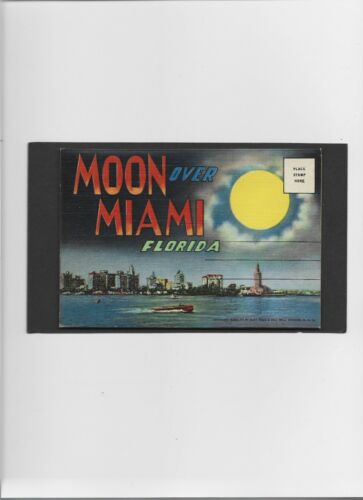 Florida Souvenirordner ""Mond über Miami"" UNBENUTZT sehr sauber 1940er - Bild 1 von 2