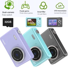 2.4'' Digital Camera 32GB HD 1080P 48MP LCD Display Screen Anti-Shake Kids Gifts