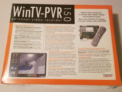 Hauppauge WinTV-PVR150 PCI Card HardPVR IR Blaster Personal Video Recorder New - Picture 2 of 5