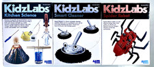 4M KidzLabs Spider Robot Smart Cleaner Kitchen Science STEM Kit Sealed Pack Of 3