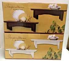 SET OF 2 WALL WOODEN SHELVES EACH ALWAYS HOME WOODEN ASSORTED SOLD SEPARATE