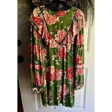 Farm Rio for Anthropologie Elinor Floral Tunic Dress Size Medium