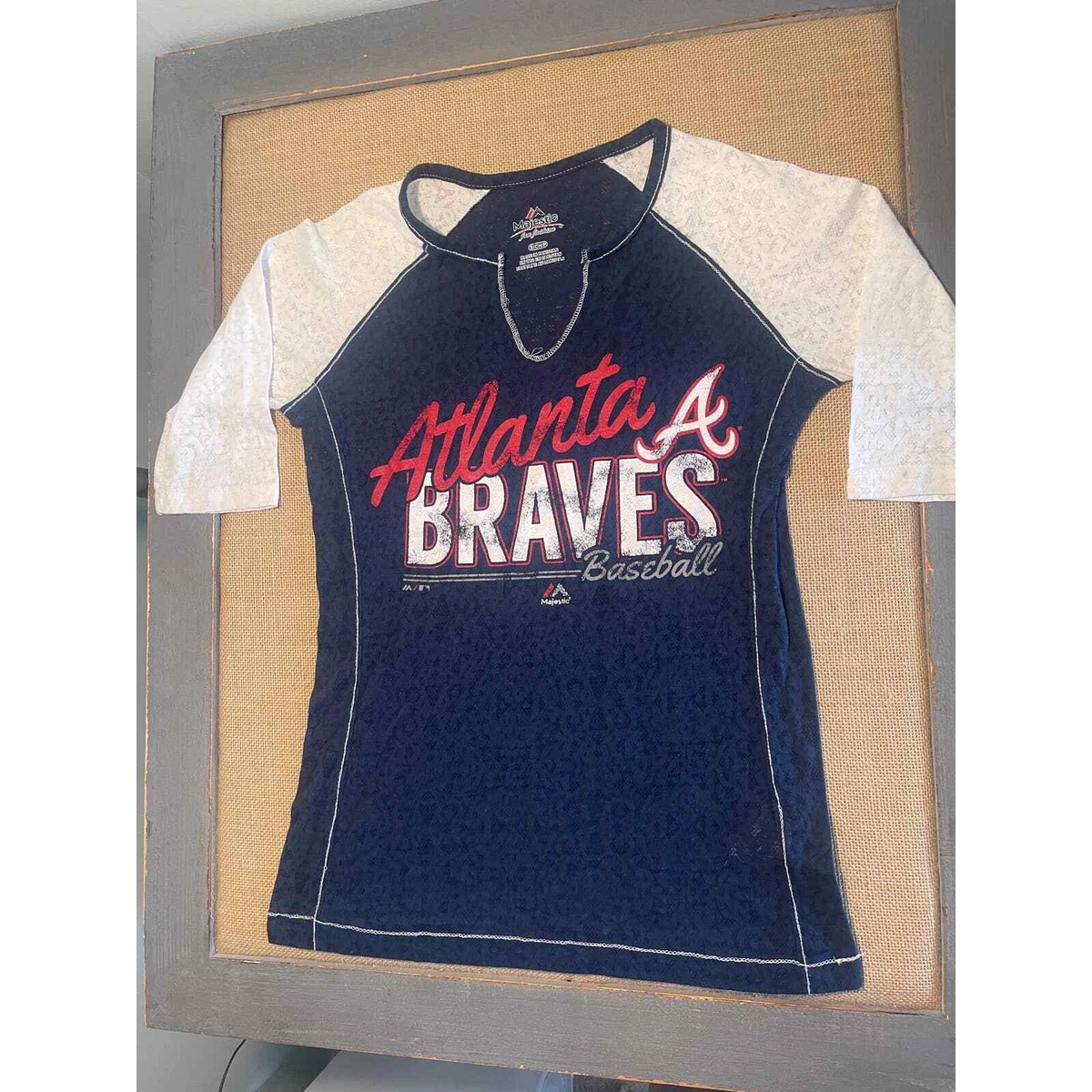 MLB Atlanta Braves Baseball T Shirt Size Women s Small eBay