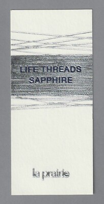Werbekarte - Advertising Card - Life Threads Saphire de La Prairie