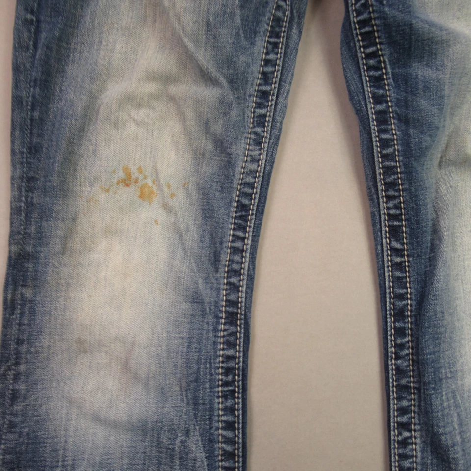 Pantalones de mezclilla Miss Me para mujer 29 bolsillos regulares azul ajustados corte bota Foto 2 de 4