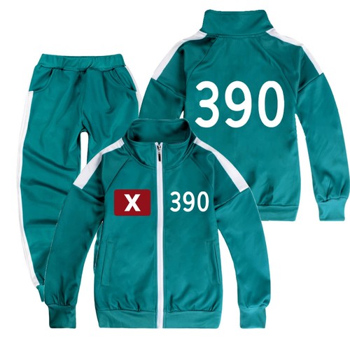 Felpa con cappuccio pullover + pantaloni sport casual set bambini Squid stagione 2 gioco sopravvivenza Regno Unito - Foto 19 di 46