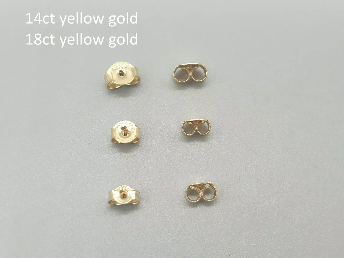 Small gold store earring backs