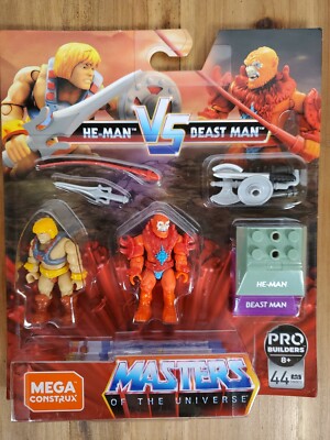 Masters of the Universe HE-MAN vs BEAST MAN MEGA Construx Heroes NEW
