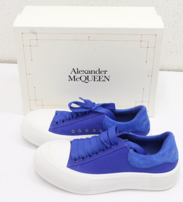 Alexander McQueen Plimsoll Blue Sneakers Womens Size 41/US 11