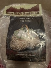 1983 Blue Ridge Basket Kit Egg Basket Commonwealth Mfg 3.5 x 9 x 8"