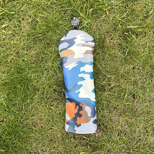 Cubiertas de cabeza de madera de camuflaje para golf de golf cubierta de cabeza de PU para conductor madera de calle híbrida - Imagen 7 de 30