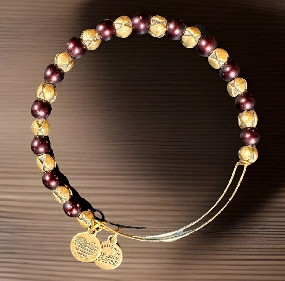 Pulsera ALEX AND ANI Brazalete Campaniano Oro Rafaeliano Morera Swarovski Cuentas Campanilla de Nieve Foto 3 de 4