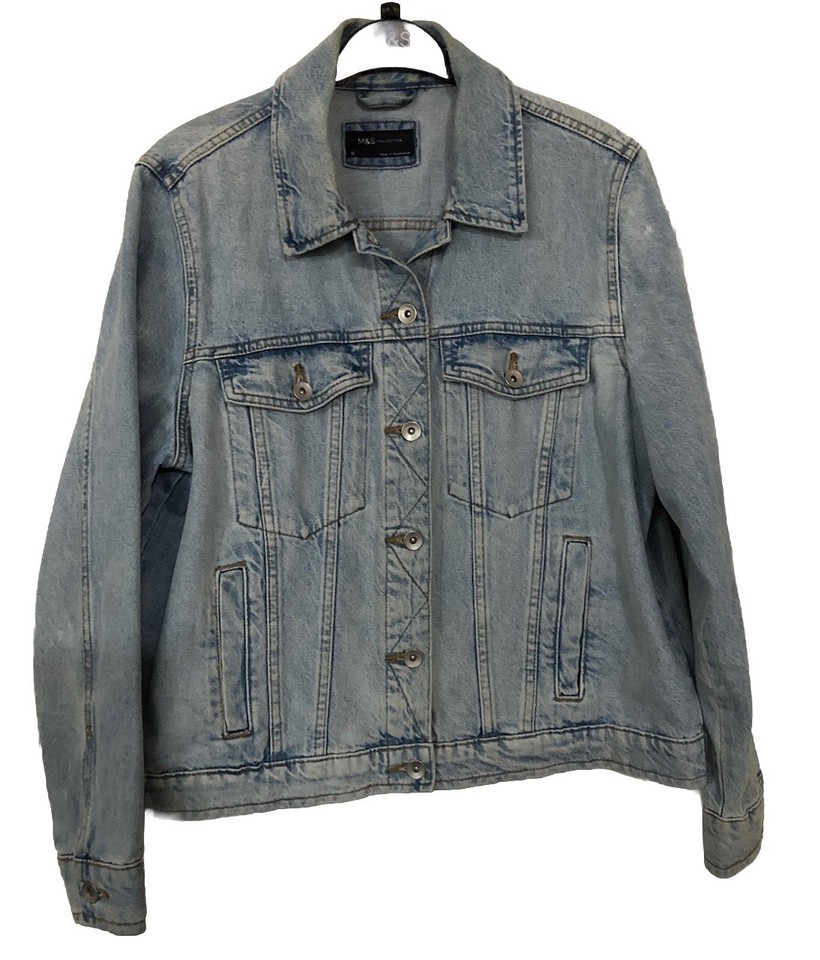 Marks And Spencer Women's Denim Jacket, UK Size 16, Trucker Style eBay
