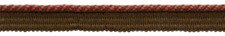 Twisted Rope Cord with Lip, Color CC01 - Strawberry Brown 5 Yards