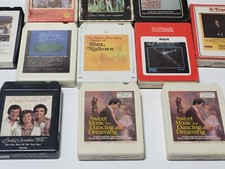 Lot of 14 Vintage 8 Track Tapes 2 Storage Cas...
