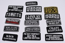 LOT OF 16  Embroidered Jacket Vest Patch Emblem Independent Motorcycle Biker
