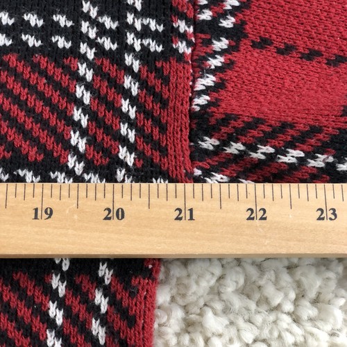 Urban Outfitters Red Tartan Dog Ugly Christmas Sweater Unisex Adult Size Small - Picture 5 of 11