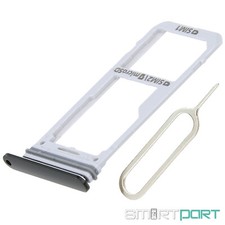 Per Samsung Galaxy S9+|S9 DUAL SIM+SD supporto schede nero slot black duo+ago