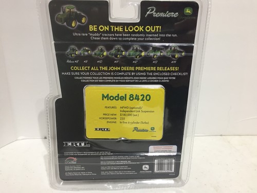 John Deere 8420 Tractor Ultra Rare Premier Muddy Edition 1/64 Scale by Ertl - Picture 6 of 9
