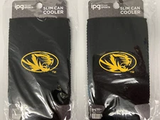 RARE 2 Missouri Tigers Mizzou Slim Can Coolers IPG Team Sports & FAST FREE SHIP!