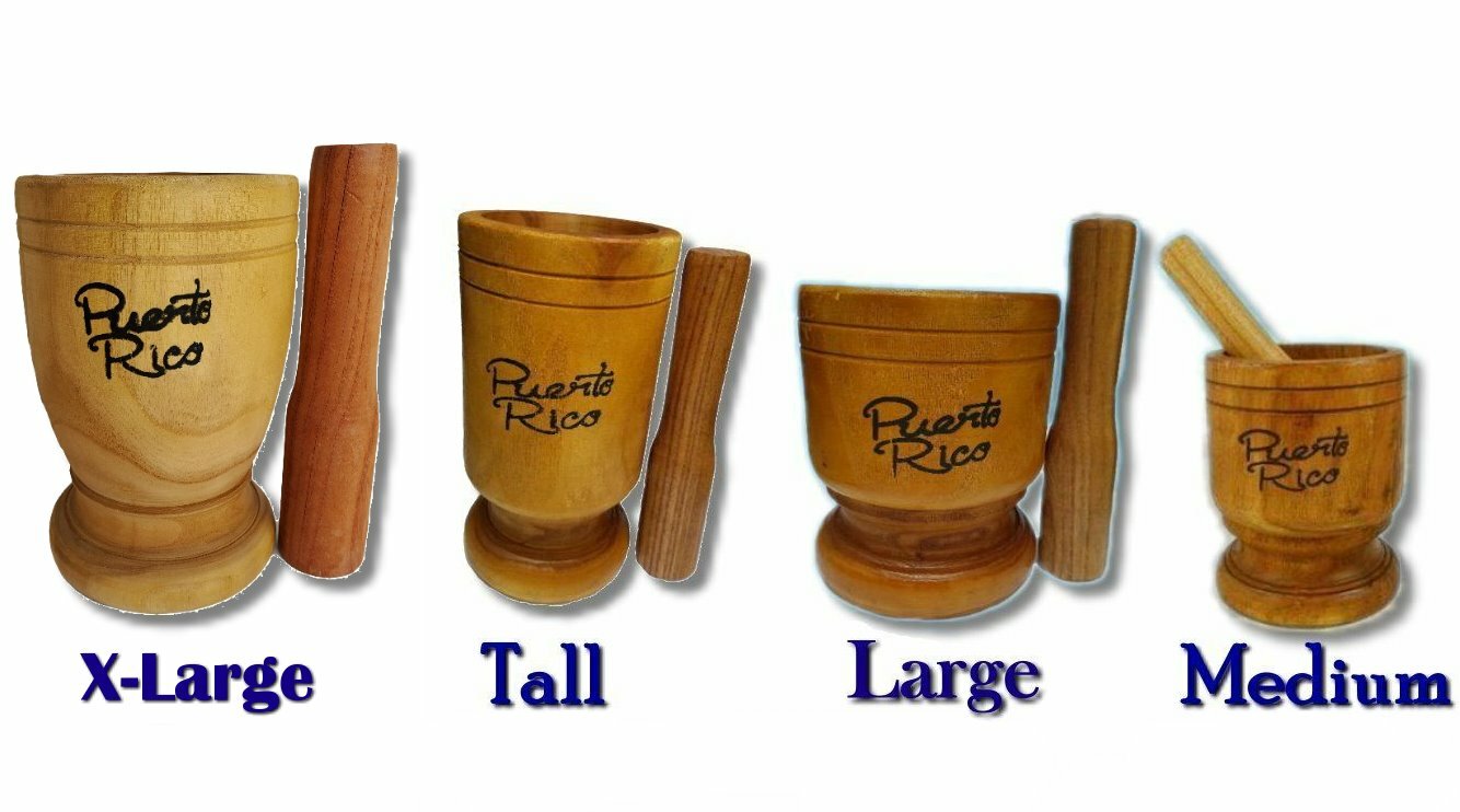 Buy Puerto Rico Wood Mortar & Pestle Pilon Madera Boricua Rican