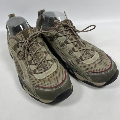 LL BEAN Shoes Mens Trail Model Ventilated Dri-Flex Hiking Brown 