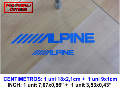 Sticker Vinilo Pegatina Decal Vinyl Aufkleber Adesivi Autocollant Alpine