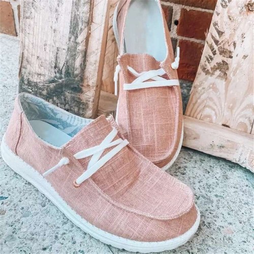 Damen Sneaker Halbschuhe Schnürer Schuhe Canvas Segeltuch Casual Turnschuhe DE - Bild 4 von 17