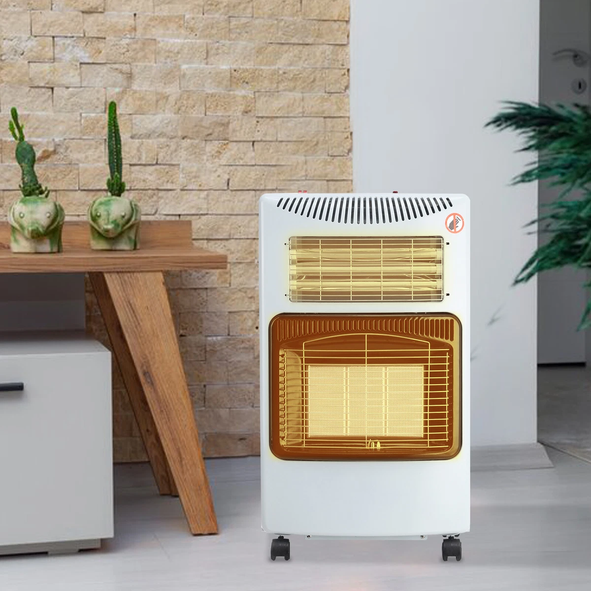4.2Kw Portable Heater Mobile Heating Cabinet Calor Butane Gas Heaters  +Regulator | eBay