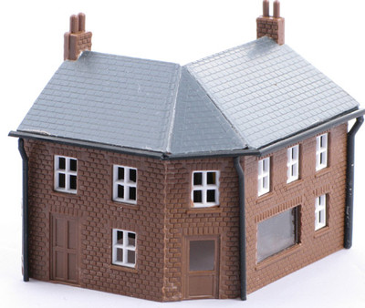 Gaugemaster GMKD25 Eckladen N-Gauge Plastik Bausatz 55mm x 46mm x 51mm