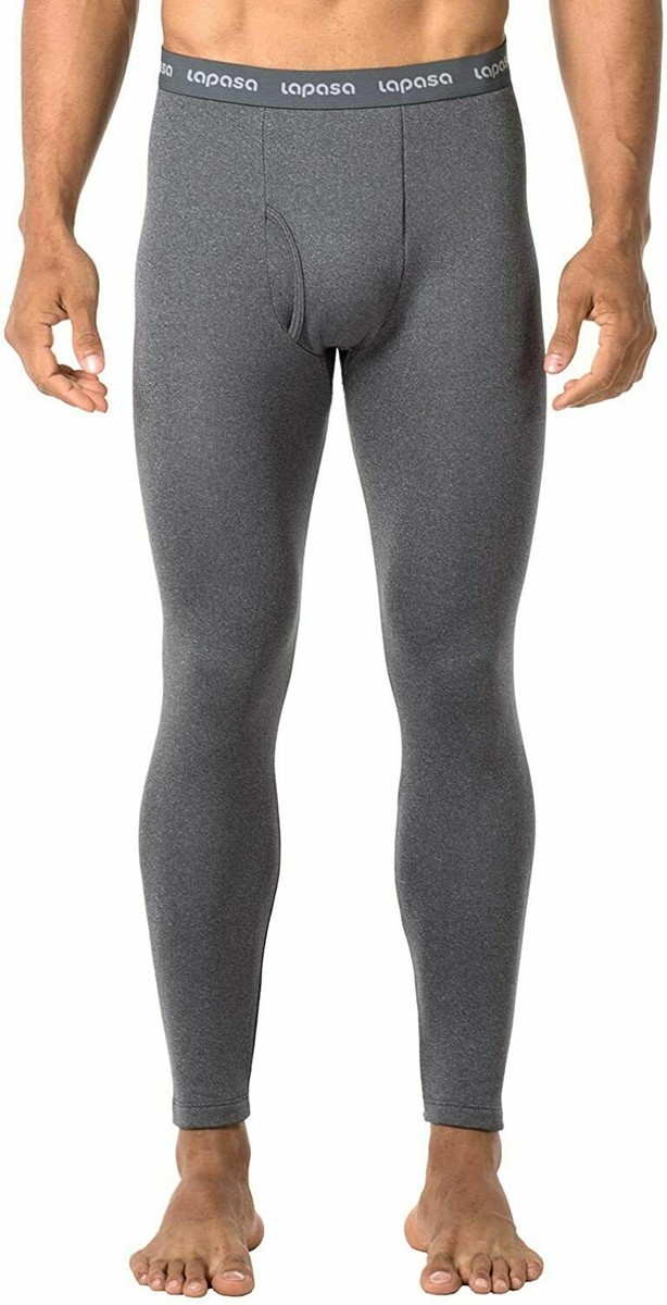 LAPASA Mens Heavyweight Thermal Underwear PANTS TOP, Medium