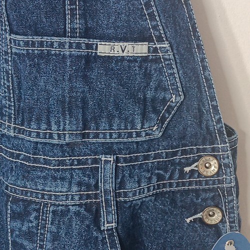 NOS CAMPER Tute bavaglino denim RVT donna piccola nuova con etichette retrò - Foto 4 di 13