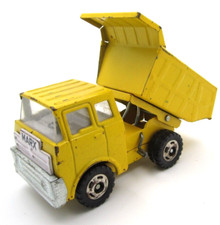 Vtg Louis Marx Metal Yellow Dump Truck Toy Made in Japan 